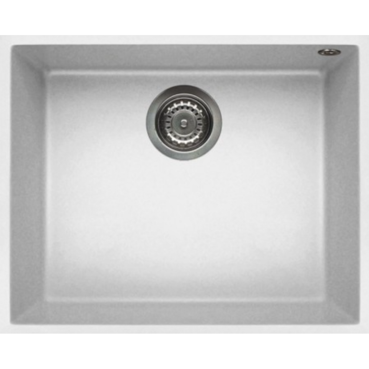 Elleci QUADRA105U 花崗岩廚房台下石盆 (白色)